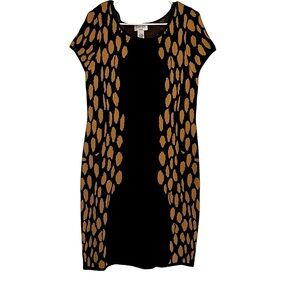 Elegant Black and cream Women's Dress.